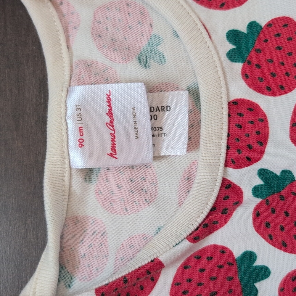 Hanna Andersson 3T Strawberry Playground Dress with Pockets - Picture 3 of 7